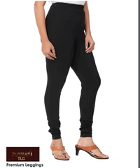 Premium Black Churidar leggings - Black, L