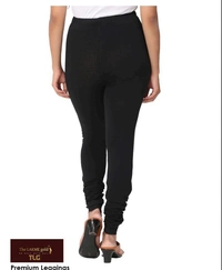 Premium Black Churidar leggings - Black, L