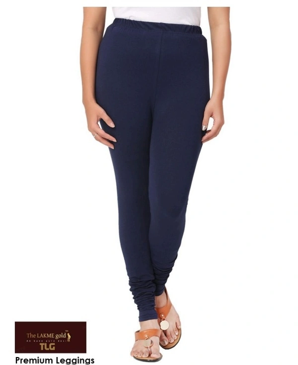 Premium Dark Blue Churidar leggings - Cobalt, L