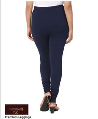 Premium Dark Blue Churidar leggings - Cobalt, L
