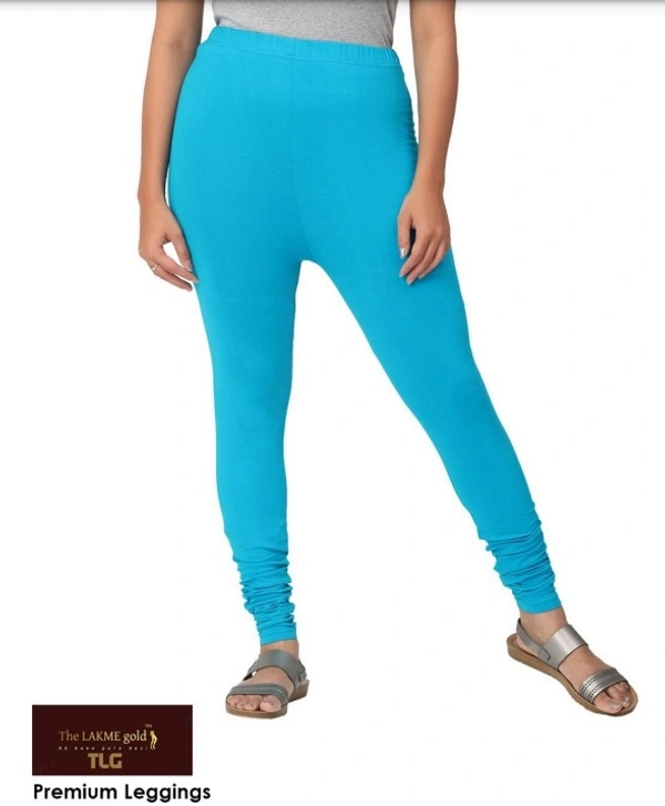 Premium Sky Blue Churidar leggings - Scooter, L