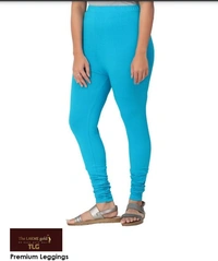 Premium Sky Blue Churidar leggings - Scooter, L