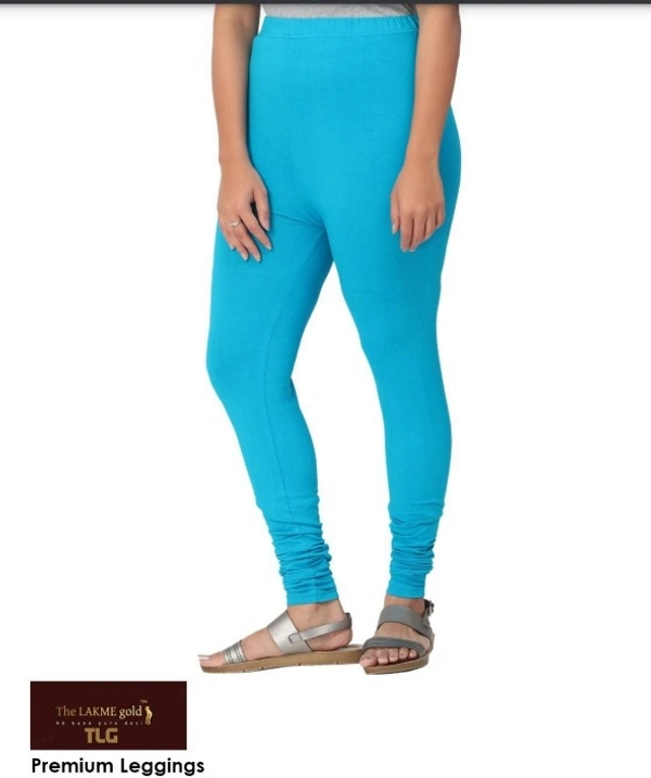Premium Sky Blue Churidar leggings - Scooter, L