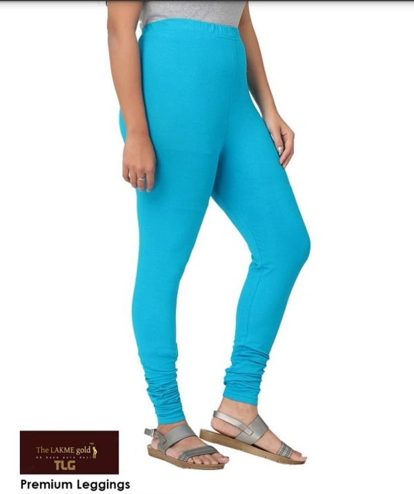 Premium Sky Blue Churidar leggings - Scooter, L
