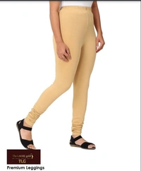 Premium Light Gold Churidar leggings - Tumbleweed, L