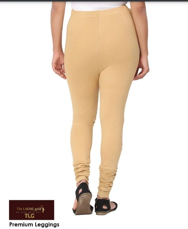 Premium Light Gold Churidar leggings - Tumbleweed, L
