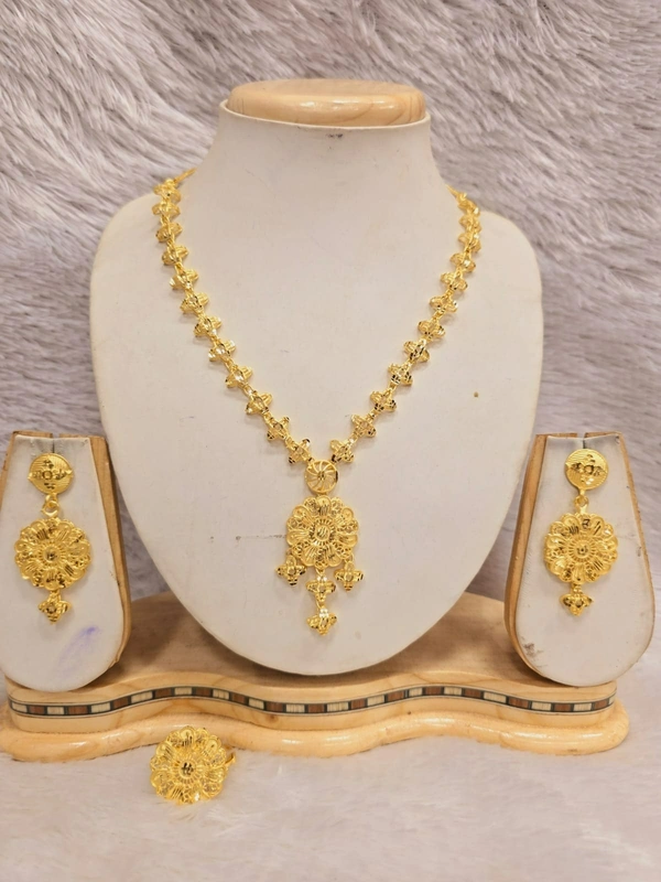 SN NECKLACE SET - Standard, Web Orange