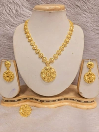 SN NECKLACE SET - Standard, Web Orange