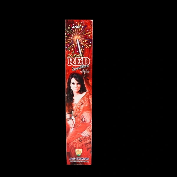 Azad Parth Red 15 cm Sparklers Pack of 10 pcs