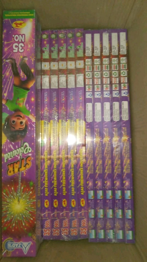 35 cms Tip top Coloured Sparklers Pack of 5pcs 