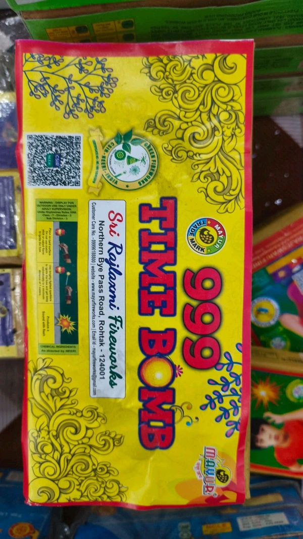 Mayur 999 Time Bomb Big Size pack of 10 Foil bomb