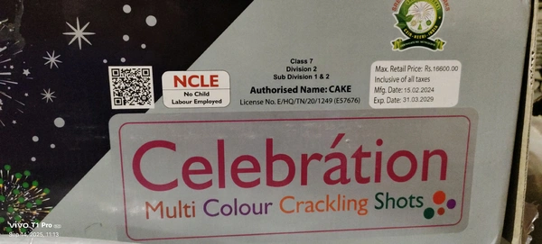 Balaji Multicolour Crackling 120 shots  Heavy Quality 
