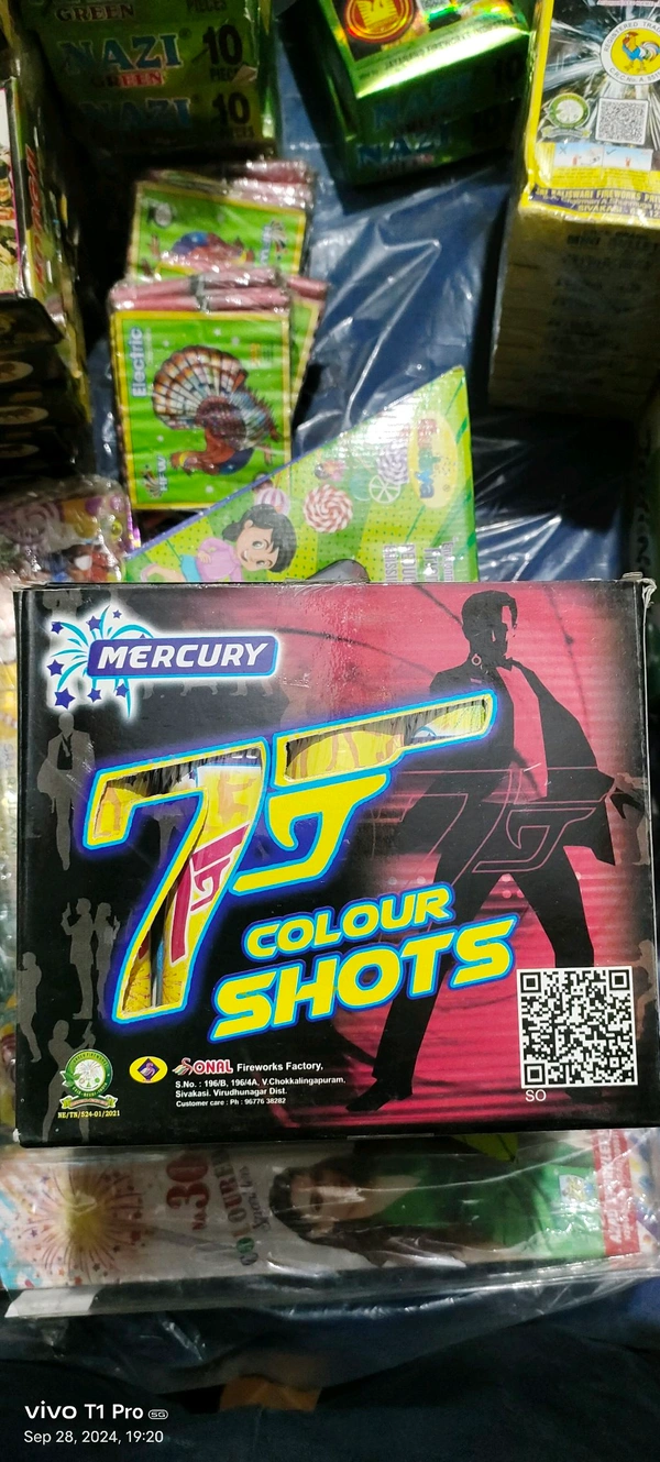 Mercury 7 Colour Shots 5pcs In 1 box