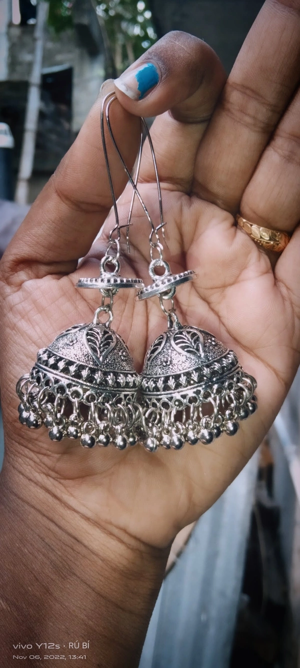 Necklace Set  Oxidised - With Earrings - Hurry up 