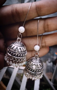 Necklace Set  Oxidised - With Earrings - Hurry up 