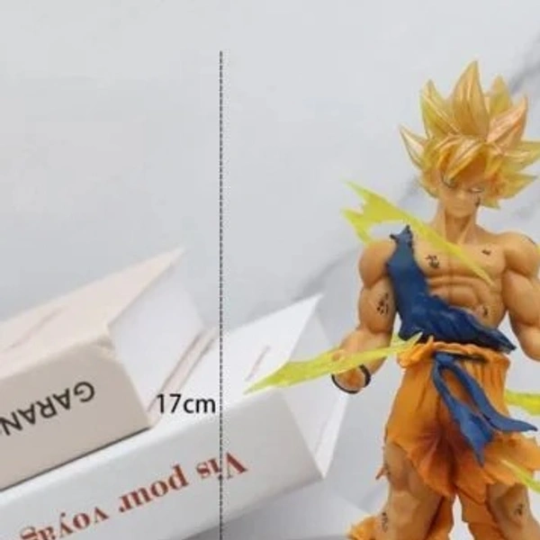 17 CM large Goku Sprial Fire Figure