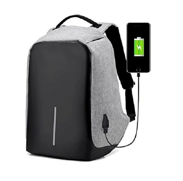 Anti Theft Classic Laptop Backpack (Grey)