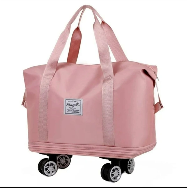 Foldable Travel Bag - Standard, Tickle Me Pink