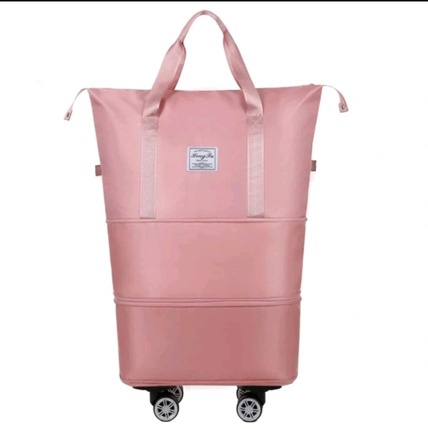 Foldable Travel Bag - Standard, Tickle Me Pink