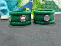 Sunflower Bangle Set of 6 - 2.10, Bottle Green