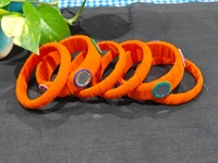 Sunflower Bangle Set of 6 - 2.6, Bright Orange