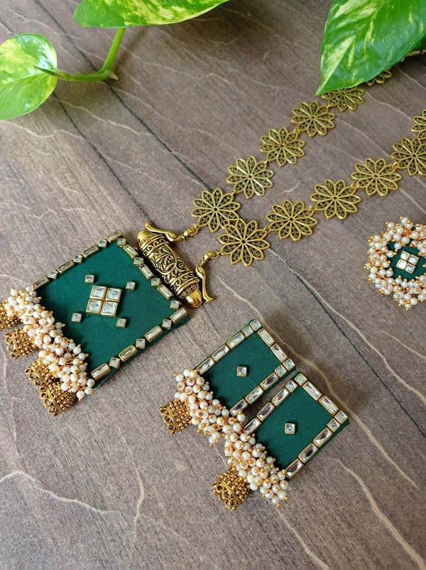 Navya Long Set - Bottle Green