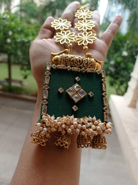 Navya Long Set - Bottle Green