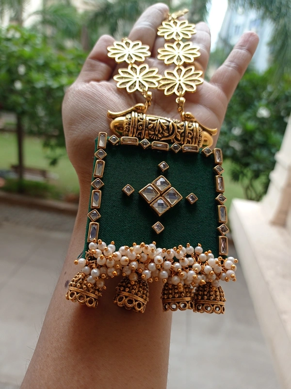 Navya Long Set - Bottle Green