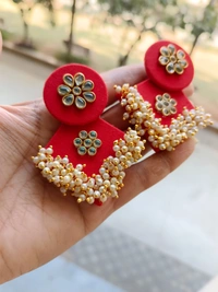 Mahek Earrings - Red