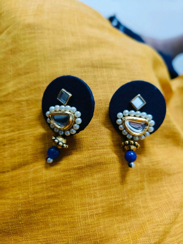 Diwa Blue Earrings - Navy Blue