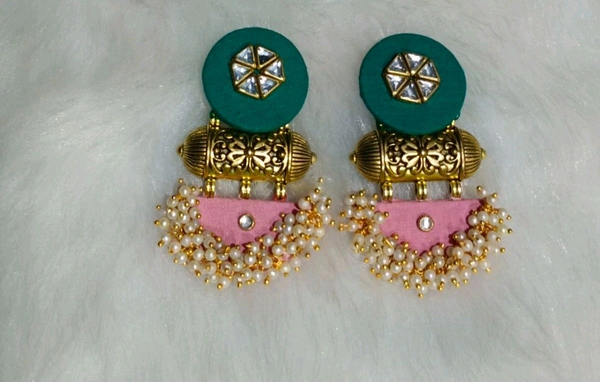 Aanchal Set In Pink & Green