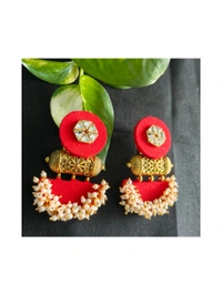 Aarya Earrings - Red