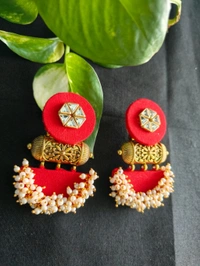 Aarya Earrings - Red