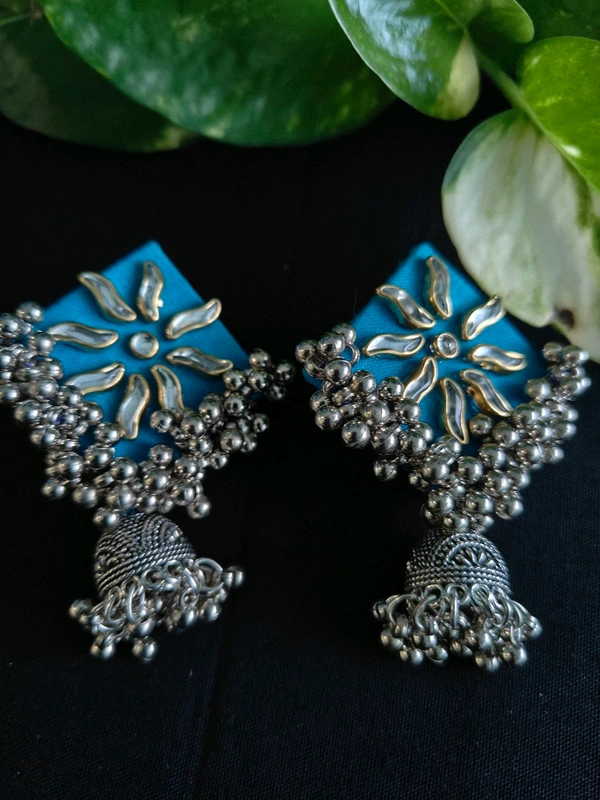 Kiran Earrings - Blue