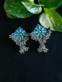Kiran Earrings - Blue