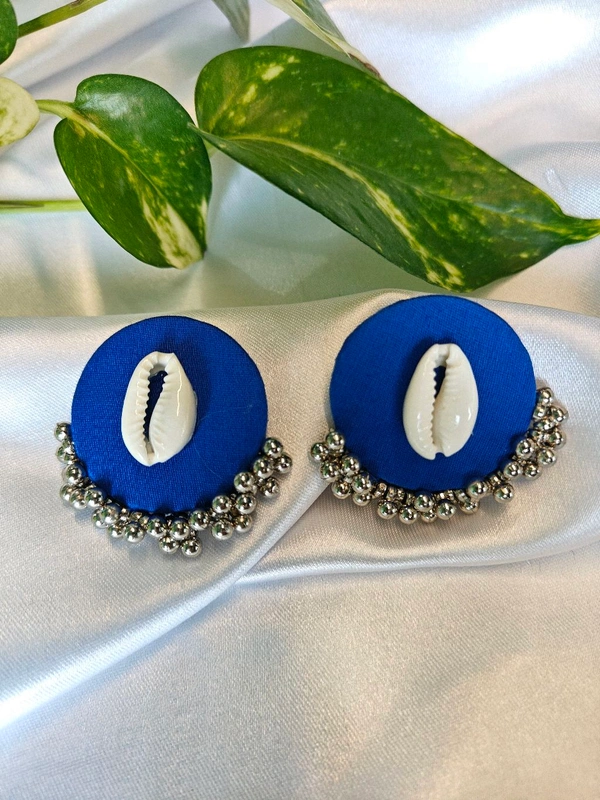 Ankita Shell Earrings  - Blue