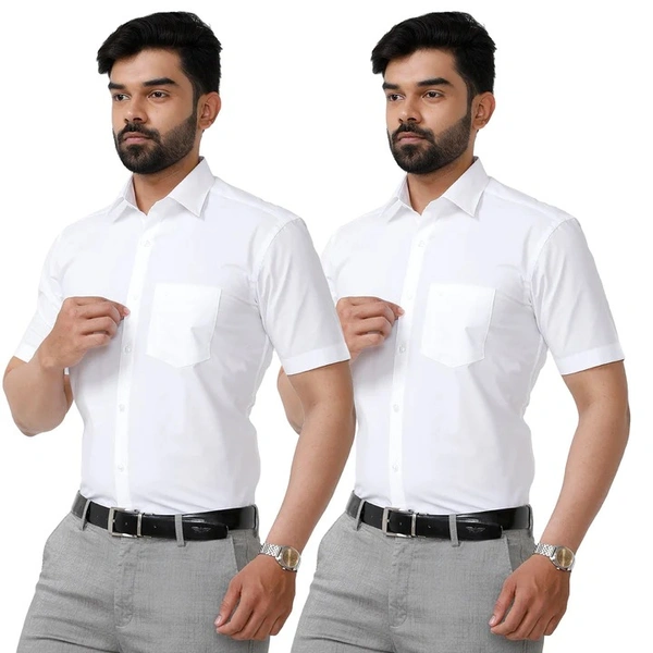 UATHYAM COTTON SHIRT-GSR000222 - 46, WHITE