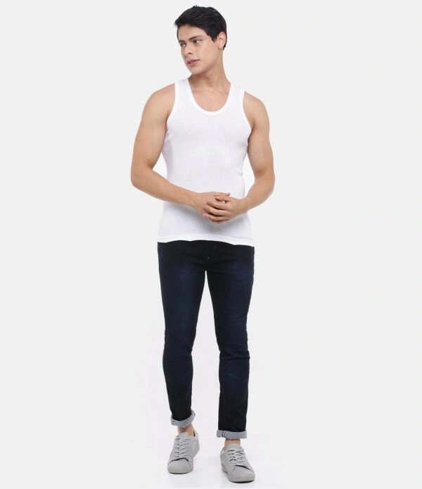 DOLLAR BIG BOSS VEST-GSR0002214 - 75, WHITE