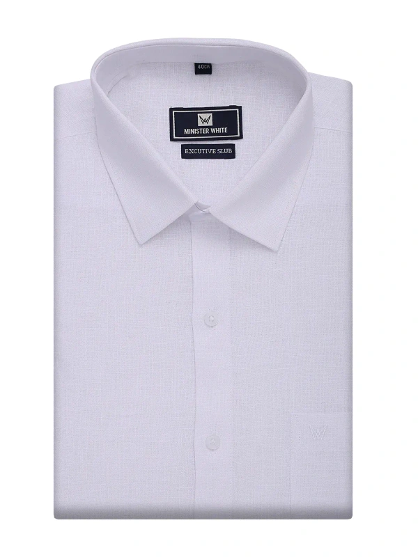 MINISTER WHITE SHIRT-GSR0003557 - 42,XL, White