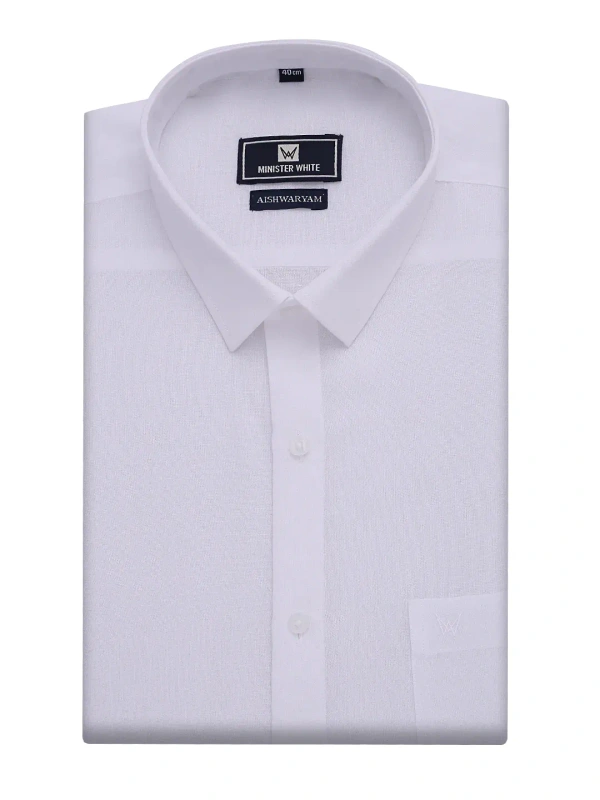 MINISTER WHITE SHIRT-GSR0003571 - 44, AISHWARYAM