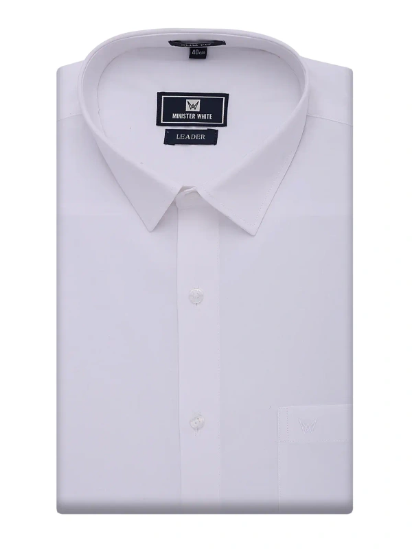 MINISTER WHITE SHIRT-GSR0003576-FS - 36, White, LEADER