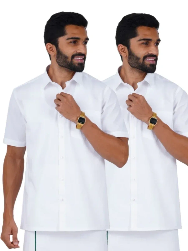 RAMRAJ WHITE SHIRT-GSR000500 - White, 44