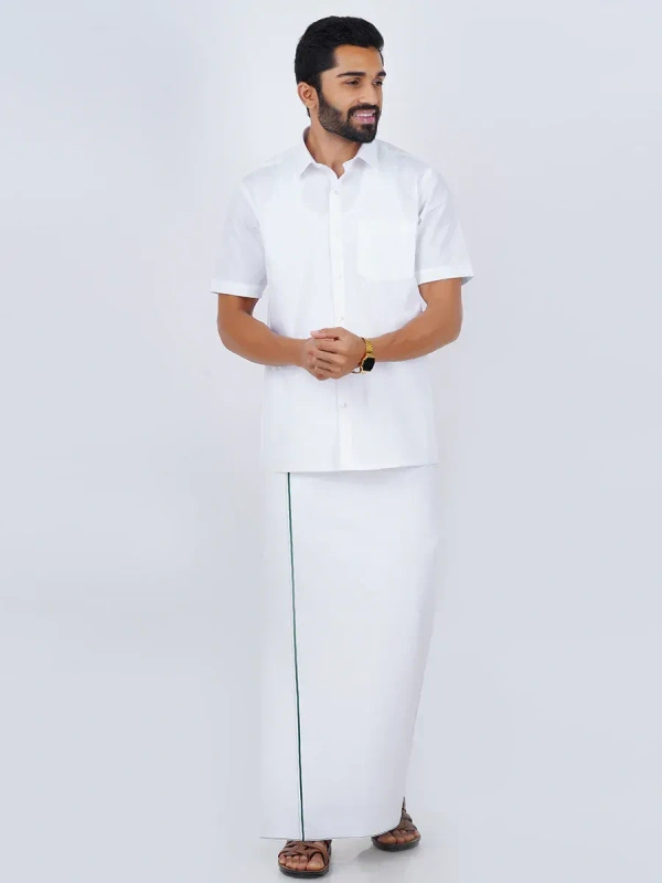 RAMRAJ WHITE SHIRT-GSR000500 - White, 44