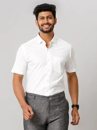 RAMRAJ WHITE SHIRT-GSR000502 - White, 36