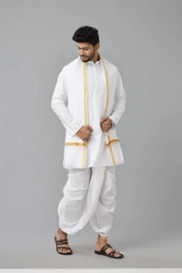 RamRaj Ready Made Panchaksham-GSR000204 - White, 38