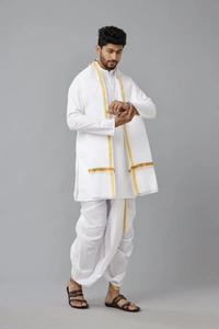 RamRaj Ready Made Panchaksham-GSR000204 - White, 38
