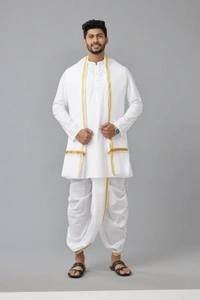 RamRaj Ready Made Panchaksham-GSR000204 - White, 38