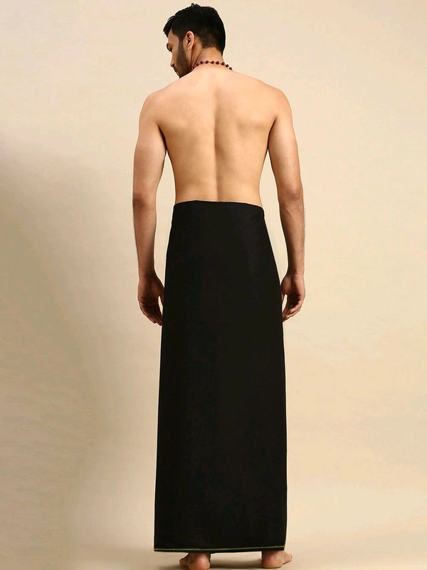 RamRaj Dhothi-GSR000153 - Black