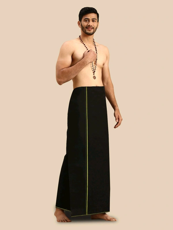 RamRaj Dhothi-GSR000153 - Black
