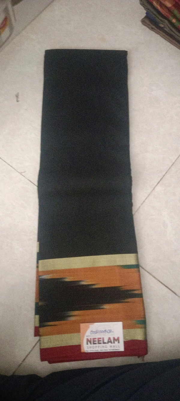 GSR Cotton Saree-GSR0001432 - Black